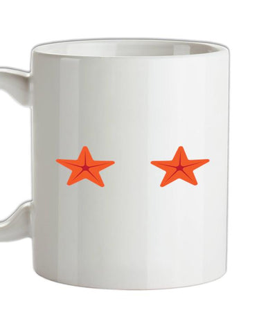 Mermaid Starfish Boobs Ceramic Mug
