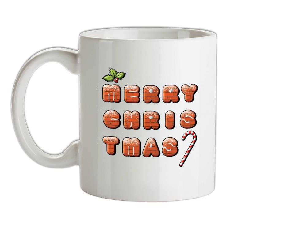 Merry Christmas Biscuits Ceramic Mug
