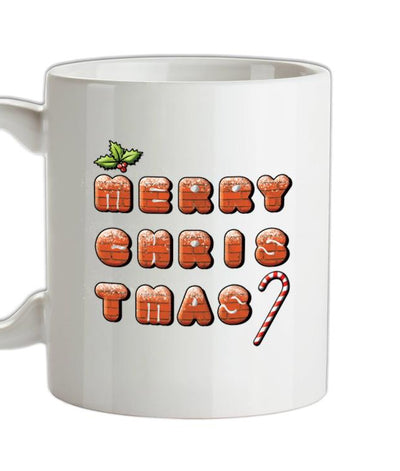 Merry Christmas Biscuits Ceramic Mug