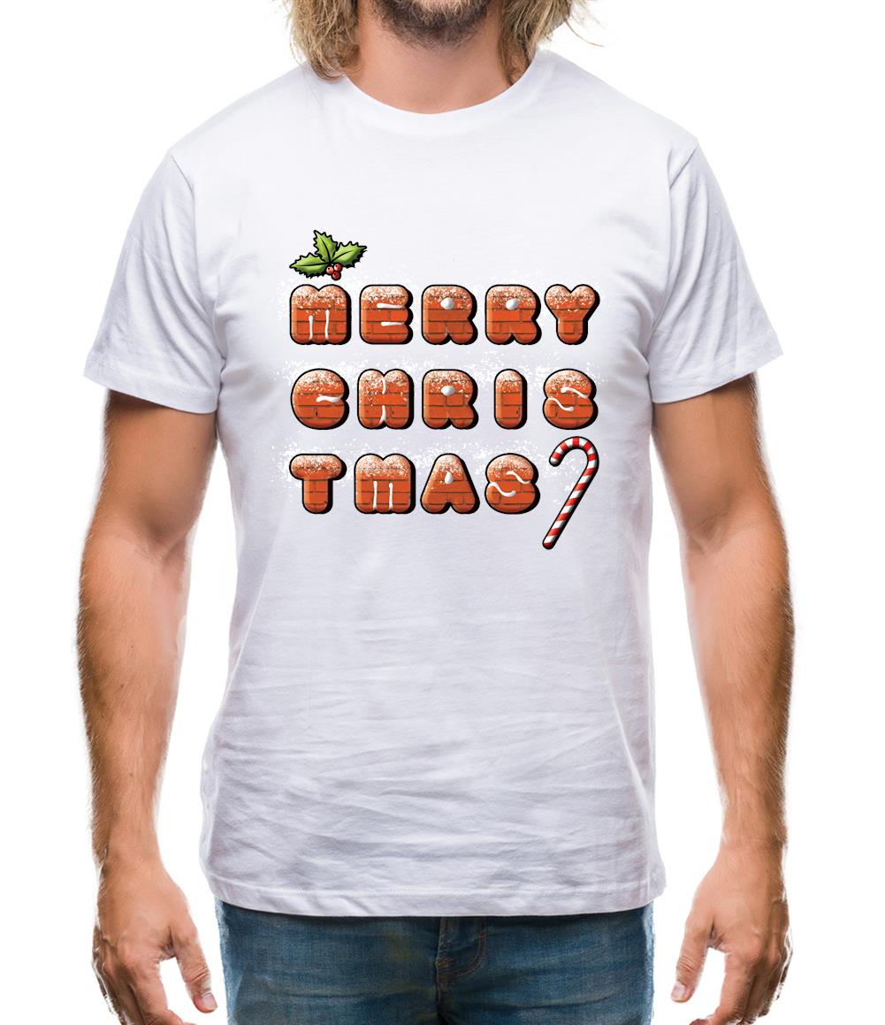 Merry Christmas Biscuits Mens T-Shirt