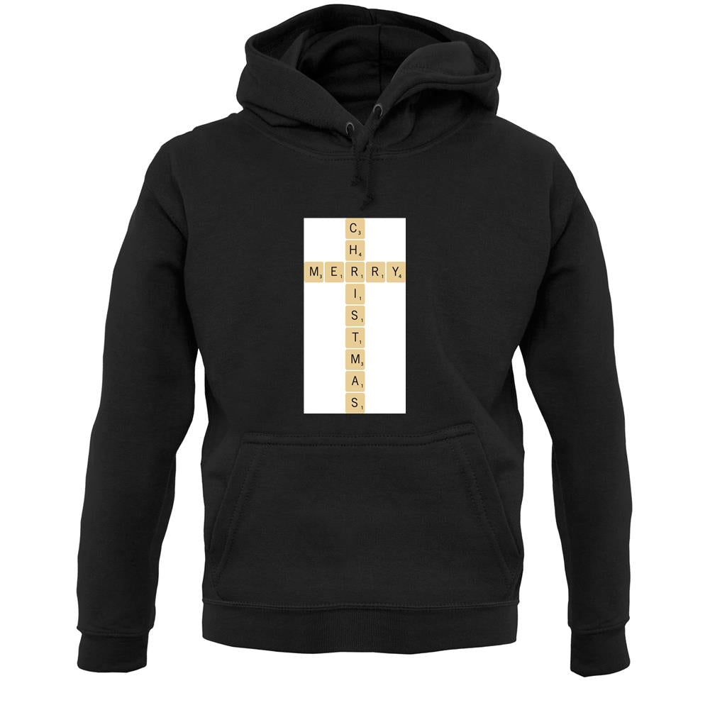 Merry Christmas Letter Piece Unisex Hoodie