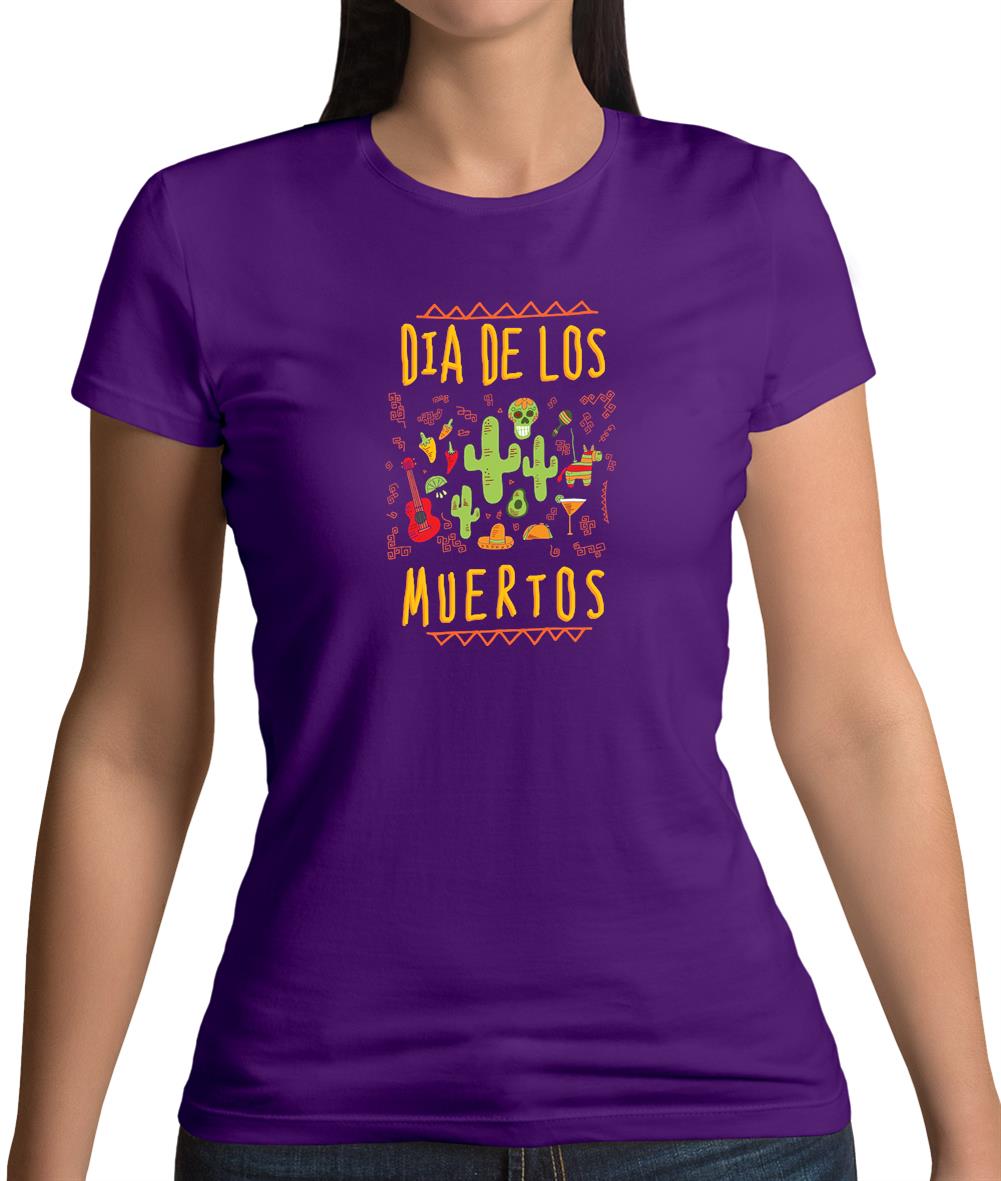 Dia De Los Muertos Womens T-Shirt