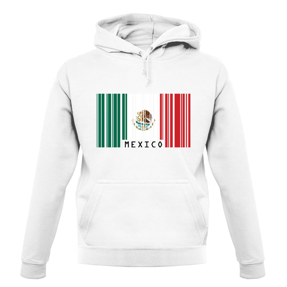 Mexico Barcode Style Flag unisex hoodie