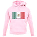 Mexico Barcode Style Flag unisex hoodie