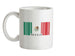 Mexico Barcode Style Flag Ceramic Mug