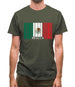 Mexico Barcode Style Flag Mens T-Shirt