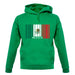 Mexico Barcode Style Flag unisex hoodie