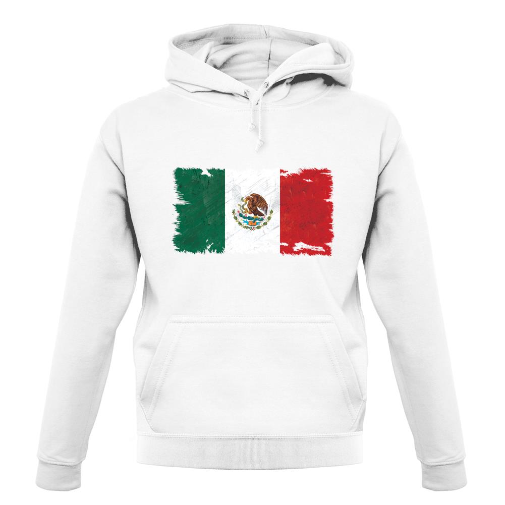 Mexico Grunge Style Flag unisex hoodie