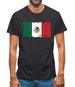 Mexico Grunge Style Flag Mens T-Shirt