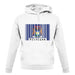 Michigan Barcode Style Flag unisex hoodie