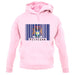 Michigan Barcode Style Flag unisex hoodie