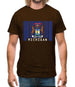 Michigan Barcode Style Flag Mens T-Shirt