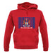 Michigan Barcode Style Flag unisex hoodie