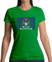 Michigan Barcode Style Flag Womens T-Shirt