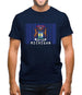 Michigan Barcode Style Flag Mens T-Shirt