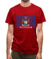 Michigan Barcode Style Flag Mens T-Shirt