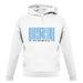 Micronesia Barcode Style Flag unisex hoodie