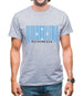 Micronesia Barcode Style Flag Mens T-Shirt