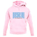 Micronesia Barcode Style Flag unisex hoodie