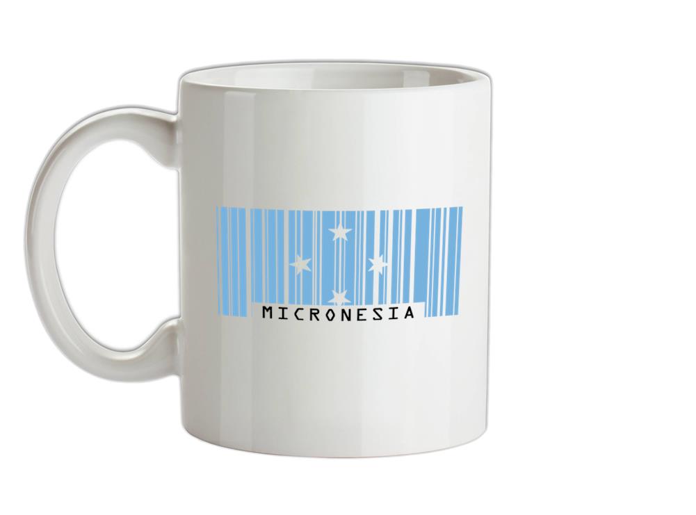 Micronesia Barcode Style Flag Ceramic Mug