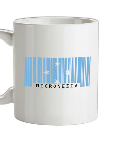 Micronesia Barcode Style Flag Ceramic Mug