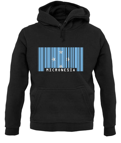 Micronesia Barcode Style Flag unisex hoodie