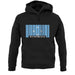 Micronesia Barcode Style Flag unisex hoodie