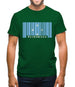 Micronesia Barcode Style Flag Mens T-Shirt