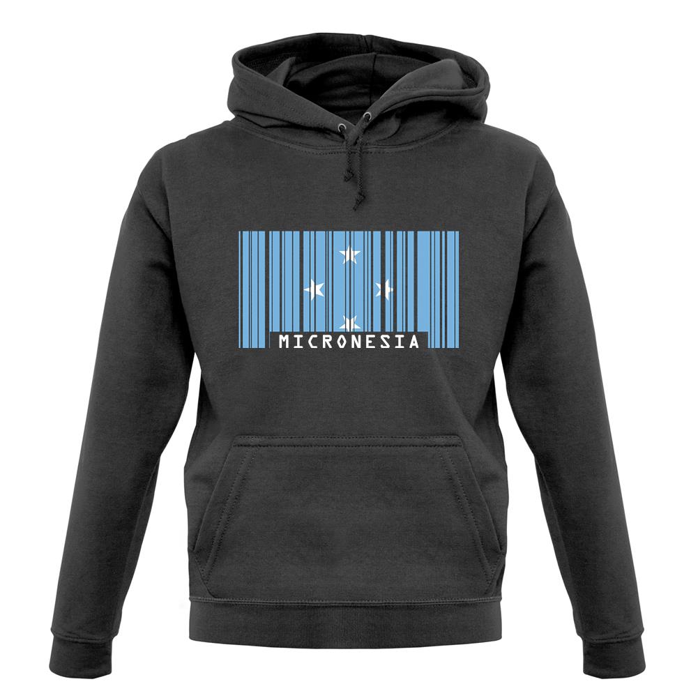Micronesia Barcode Style Flag unisex hoodie