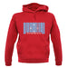 Micronesia Barcode Style Flag unisex hoodie