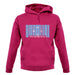 Micronesia Barcode Style Flag unisex hoodie