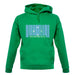 Micronesia Barcode Style Flag unisex hoodie