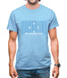 Micronesia Barcode Style Flag Mens T-Shirt