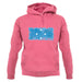 Micronesia Grunge Style Flag unisex hoodie