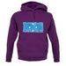 Micronesia Grunge Style Flag unisex hoodie