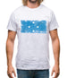 Micronesia Grunge Style Flag Mens T-Shirt