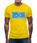 Micronesia Grunge Style Flag Mens T-Shirt