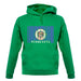 Minnesota Barcode Style Flag unisex hoodie