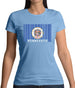 Minnesota Barcode Style Flag Womens T-Shirt