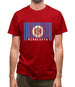 Minnesota Barcode Style Flag Mens T-Shirt