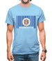 Minnesota Barcode Style Flag Mens T-Shirt