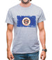 Minnesota Grunge Style Flag Mens T-Shirt