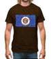 Minnesota Grunge Style Flag Mens T-Shirt