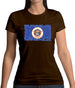 Minnesota Grunge Style Flag Womens T-Shirt
