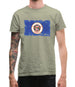 Minnesota Grunge Style Flag Mens T-Shirt