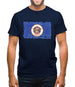 Minnesota Grunge Style Flag Mens T-Shirt