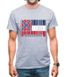 Mississippi Barcode Style Flag Mens T-Shirt