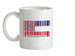 Mississippi Barcode Style Flag Ceramic Mug