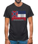 Mississippi Barcode Style Flag Mens T-Shirt