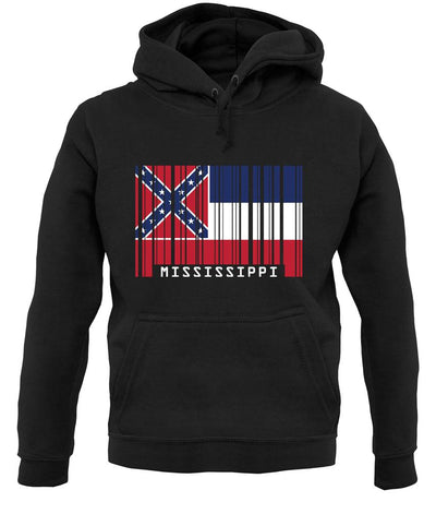 Mississippi Barcode Style Flag unisex hoodie